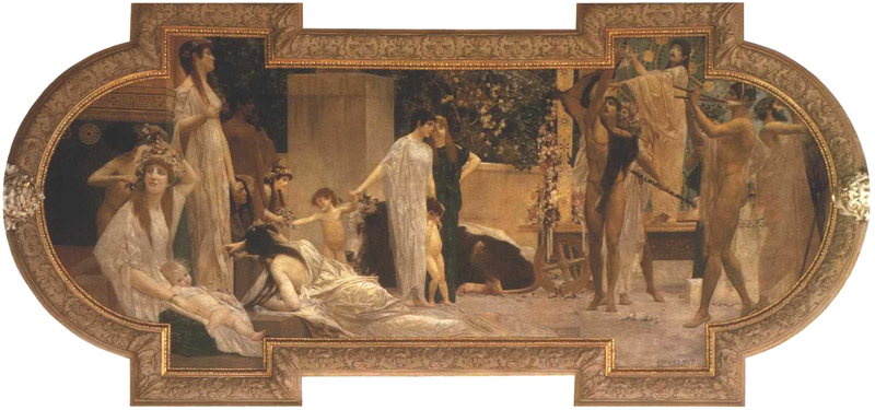 Gustav Klimt - Thespis' wagon 1888